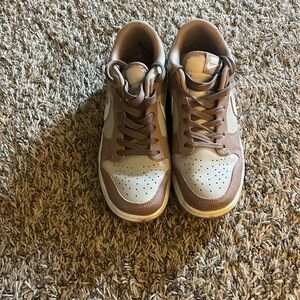 Brown and White Sneakers
